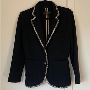 Rag & Bone Black Blazer with White Accents